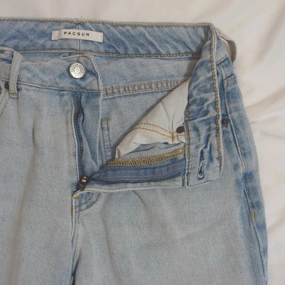 Pacsun Two-Tone Mom Jean, Color Blue Size 23 - Picture 8 of 15